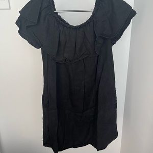 Zara OTS Ruffle Dress